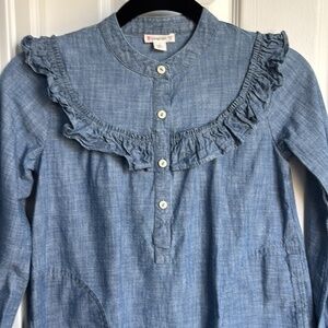 Girls Crewcuts Size 8 Denim Cotton Dress